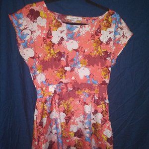 A-line mini floral dress
